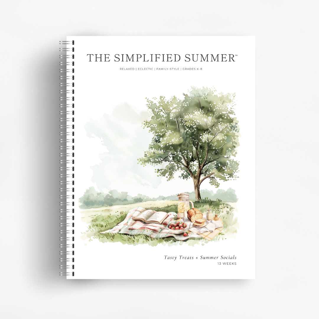 The Simplified Summer: Tasty Treats + Summer Socials. An eclectic summer style unit for homeschoolers.