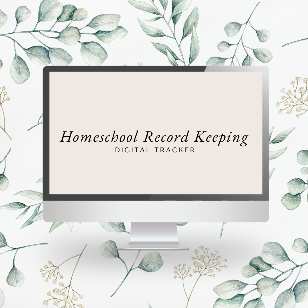 Homeschool Record Keeping Digital Tracker (Light Theme)