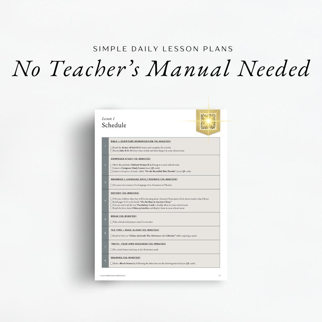 The Simplified Feast: Volume 2, Charlotte Mason Inspired Curriculum, Family-Style. Easy and simple daily lessons plans