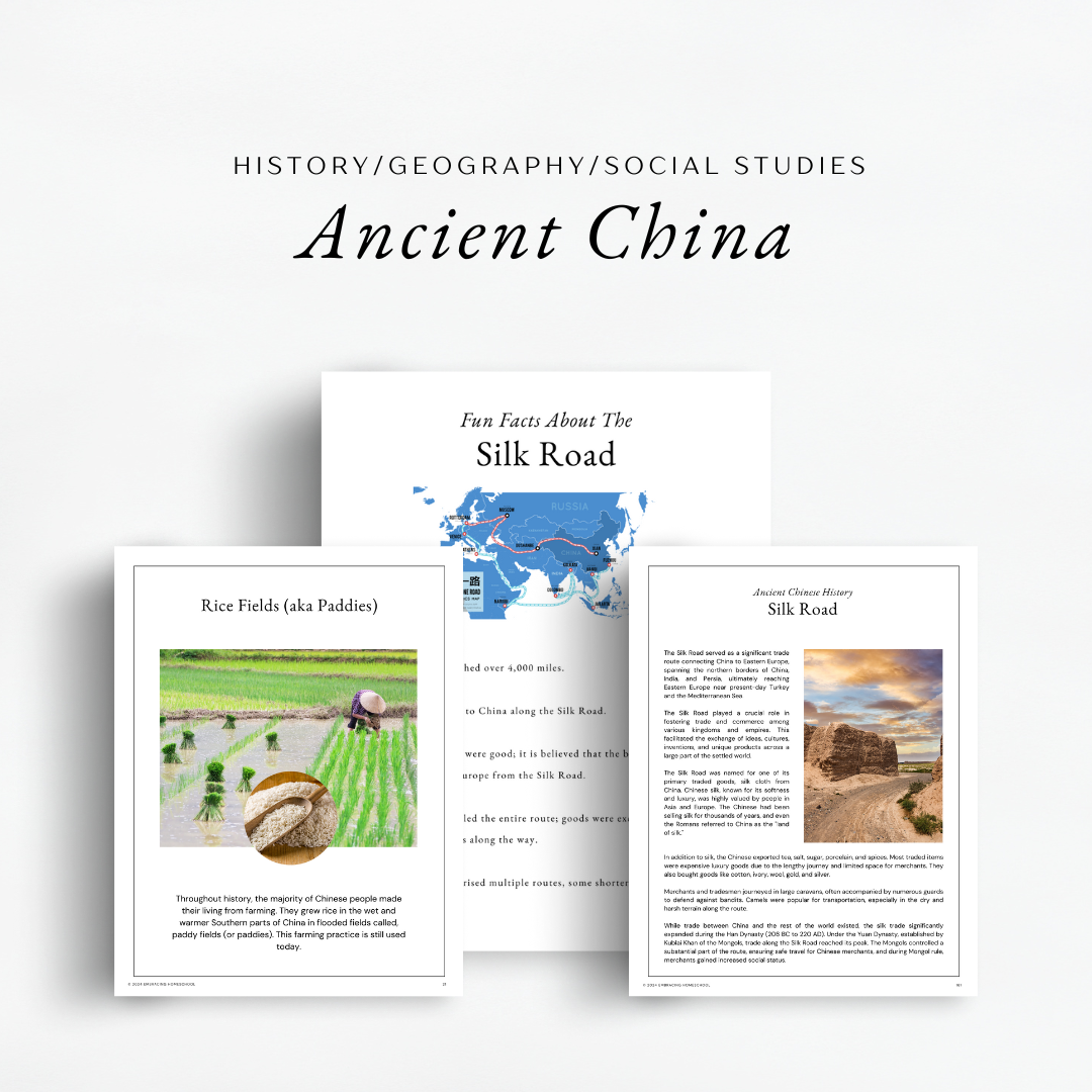 The Simplified Feast: Volume 2, Charlotte Mason Inspired Curriculum, Family-Style. History, Geography and Social Studies- Ancient China