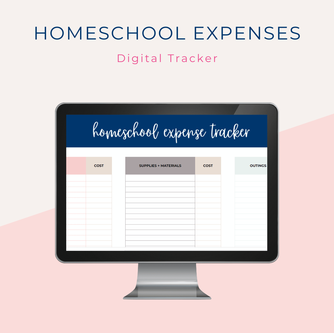 Homeschool Expenses Digital Tracker by Embracing Homeschool Shop