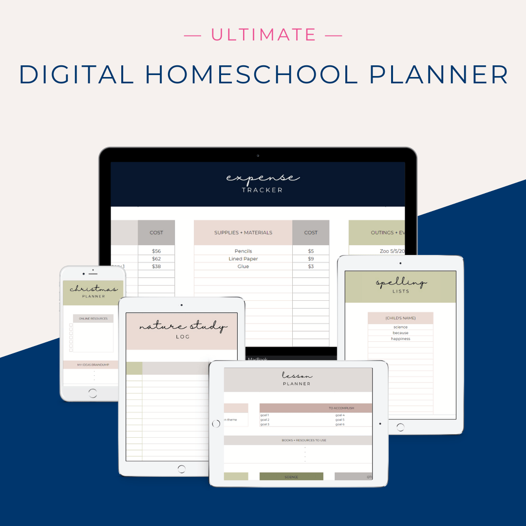 Start organizing your homeschool year after year with the Ultimate Digital Homeschool Planner; a perfect, reusable planner for every homeschool family!