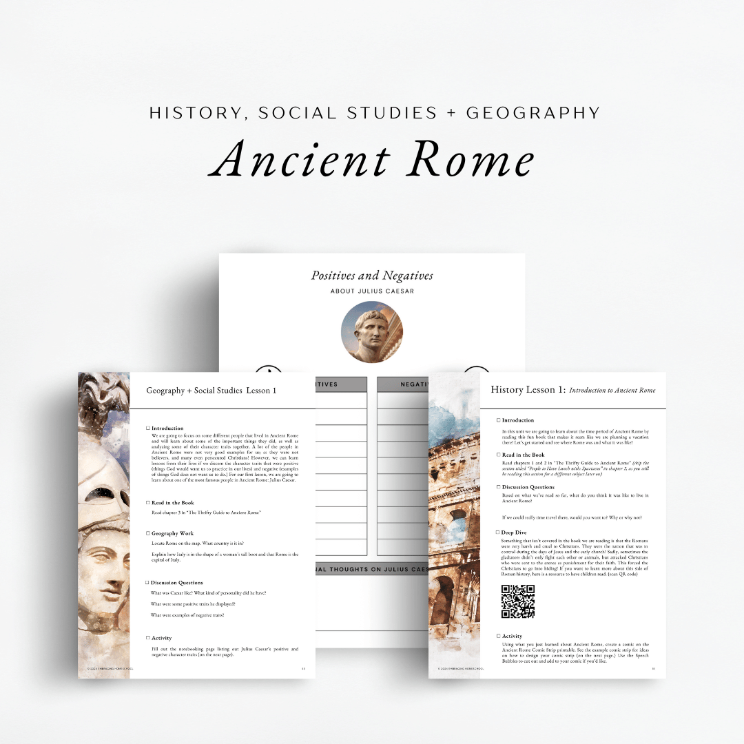 The Simplified Feast: Ancient Rome (Volume 4) Ancient Rome history, social studies and geography