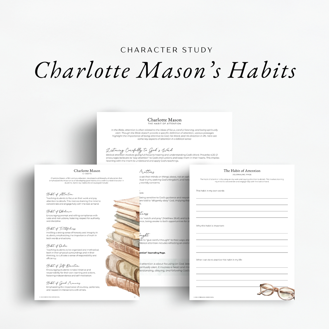 Charlotte Mason's habits inside The Simplified Feast: Modern Era (Volume 7)