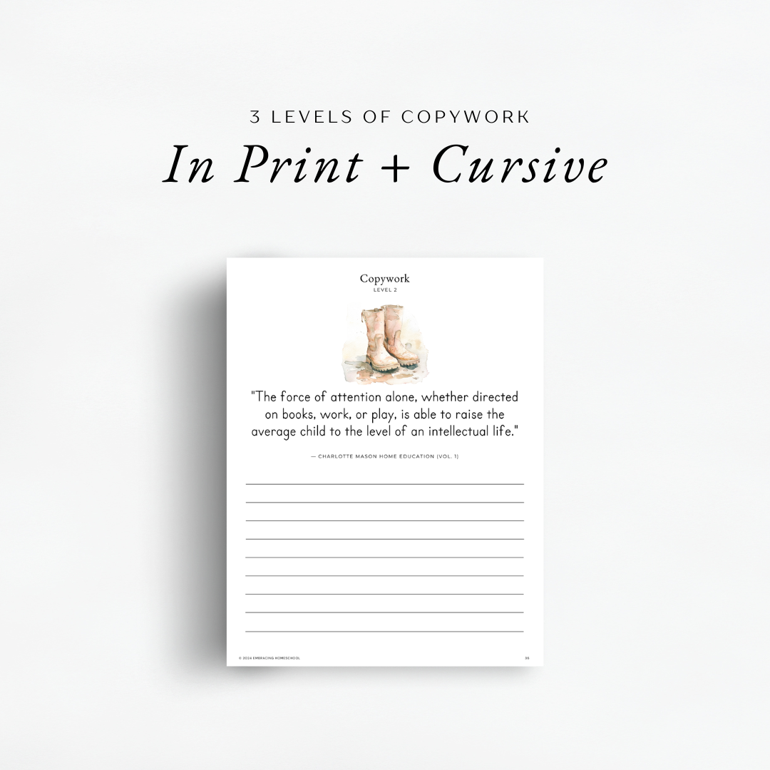 copywork inside The Simplified Feast: Modern Era (Volume 7)