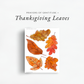 Prayers of Thanksgiving and Gratitude Leaves inside The Simplified Feast: Gratitude (A Thanksgiving Unit Study)