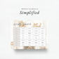 Simple weekly schedule inside The Simplified Feast: Gratitude (A Thanksgiving Unit Study)