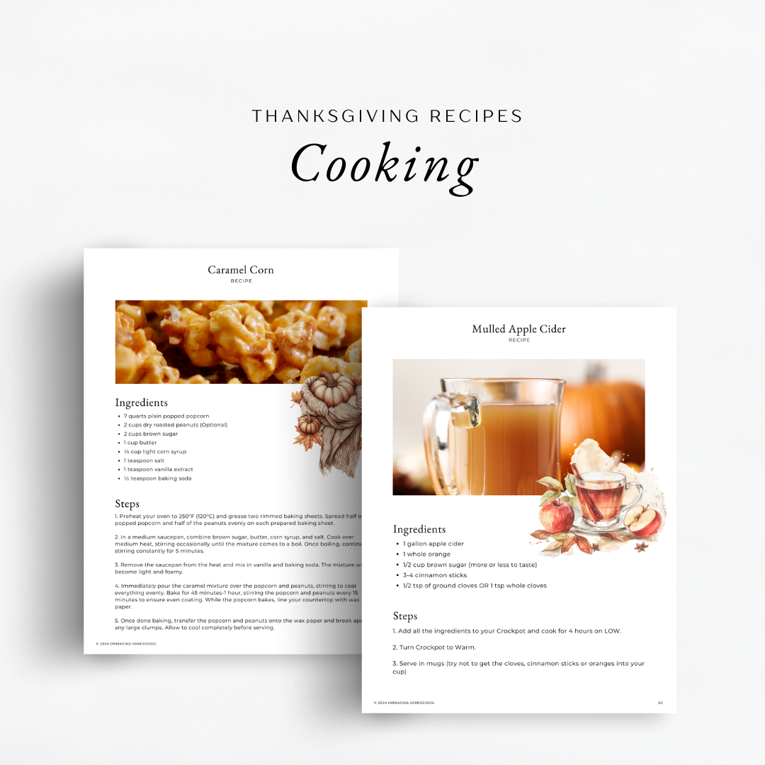 Thanksgiving inside The Simplified Feast: Gratitude (A Thanksgiving Unit Study)
