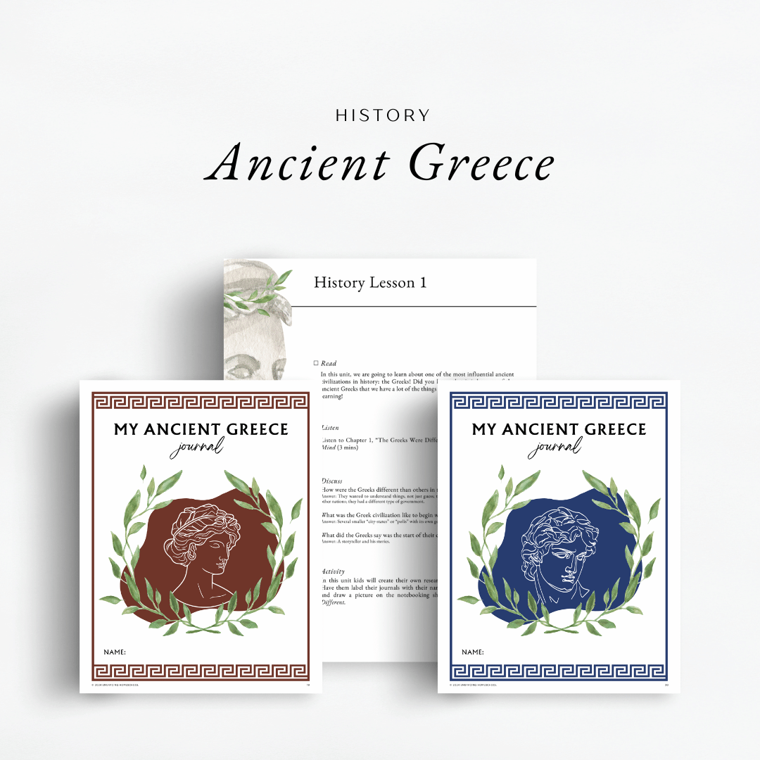 The Simplified Feast Volume 3 history will be studying Ancient Greece and Greek history.