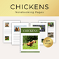Chickens notebooking pages printables for homeschoolers by Embracing Homeschool Shop
