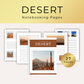 Desert Notebooking Pages Printable from Embracing Homeschool Shop 