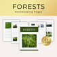 Forest Notebooking Pages printable from Embracing Homeschool Shop