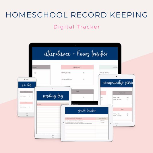 Digital Homeschool Record Keeping Planner by Embracing Homeschool Shop